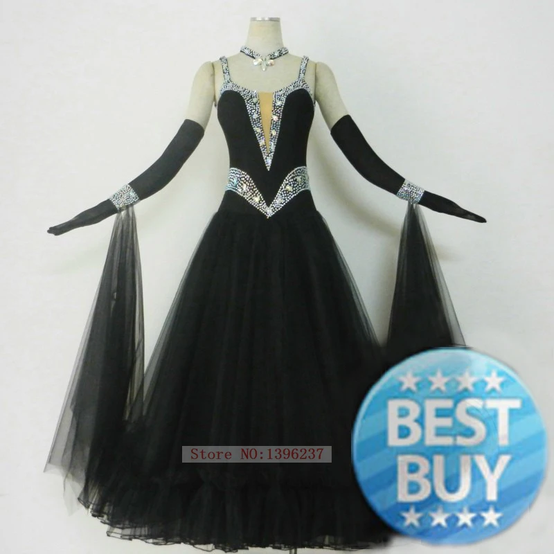 black ballroom dresses