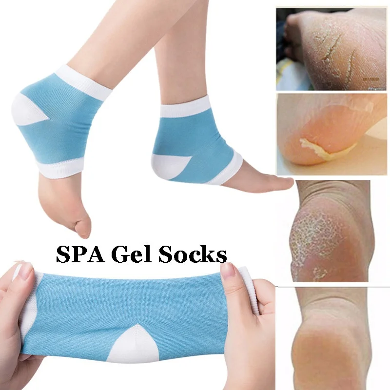 Buy 1 Pair Moisturizing Socks Reusable SPA Gel Heel