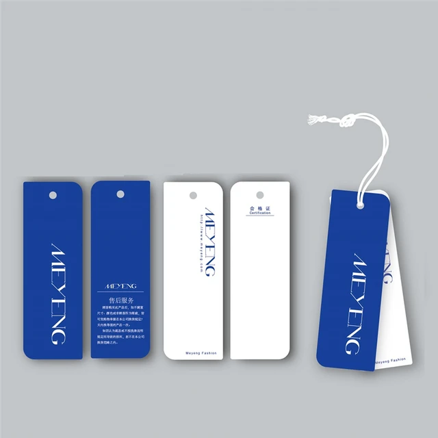 online shop 500pcs lot customized paper hang tag clothing swing tag