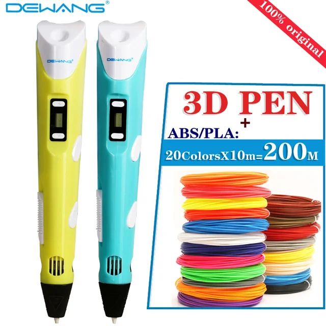 Cheap Original dewang 2nd generation 3D Printing Pen LED/LCD DIY Screen 3D Pen With Pen+200M ABS/PLA Children's toys birthday present Cheap Original dewang 2nd generation 3D Printing Pen LED/LCD DIY Screen 3D Pen With Pen+200M ABS/PLA Children's toys birthday present