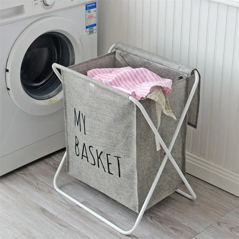 سلة الغسيل مع غطاء تخزين برميل لعبة كبيرة المنظم سلة غسيل الملابس أشتات سلات تخزين Cosas دي Cocina سلة الغسيل مع غطاء تخزين برميل لعبة كبيرة المنظم سلة غسيل الملابس أشتات سلات تخزين Cosas دي Cocina