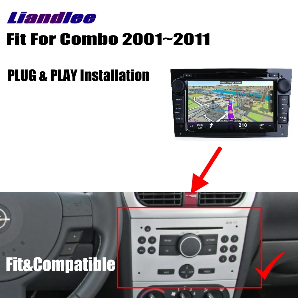 Top Liandlee For Chevrolet Combo 2001~2011 Android Car Radio CD DVD Player GPS Navi Navigation Maps Camera OBD TV screen Multimedia 4
