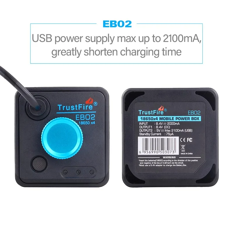 Flash Deal Waterproof 8.4V 18650 Battery Power Bank Case Box TrustFire Battery Case Box For Bicycle Light USB Port Charging Mobile Phone 6