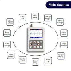 Цифровой осциллограф 5 м полоса пропускания 20 MSps Ручной мини портативный для DSO FNIRSI PRO HYD88
