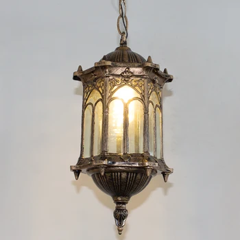 

Shipping European style retro pastoral Pavilion waterproof outdoor corridor grape landscape lamp FG225