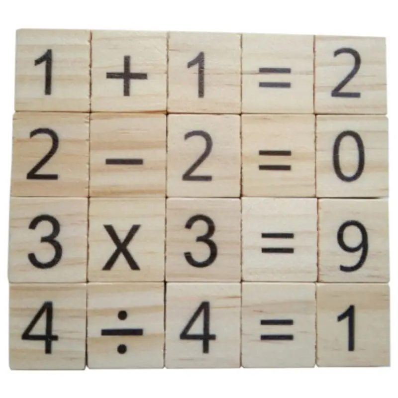 100 деревянные цифровые Scrabble плитки черный символ и цифры для ремесла дерева