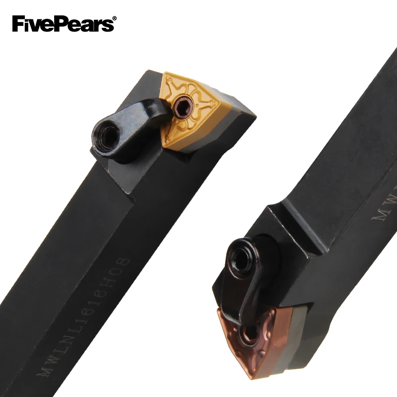 FivePears MWLNR1616H08/MWLNL2020K08 Toolholder внешний токарный инструмент держатель станок с ЧПУ