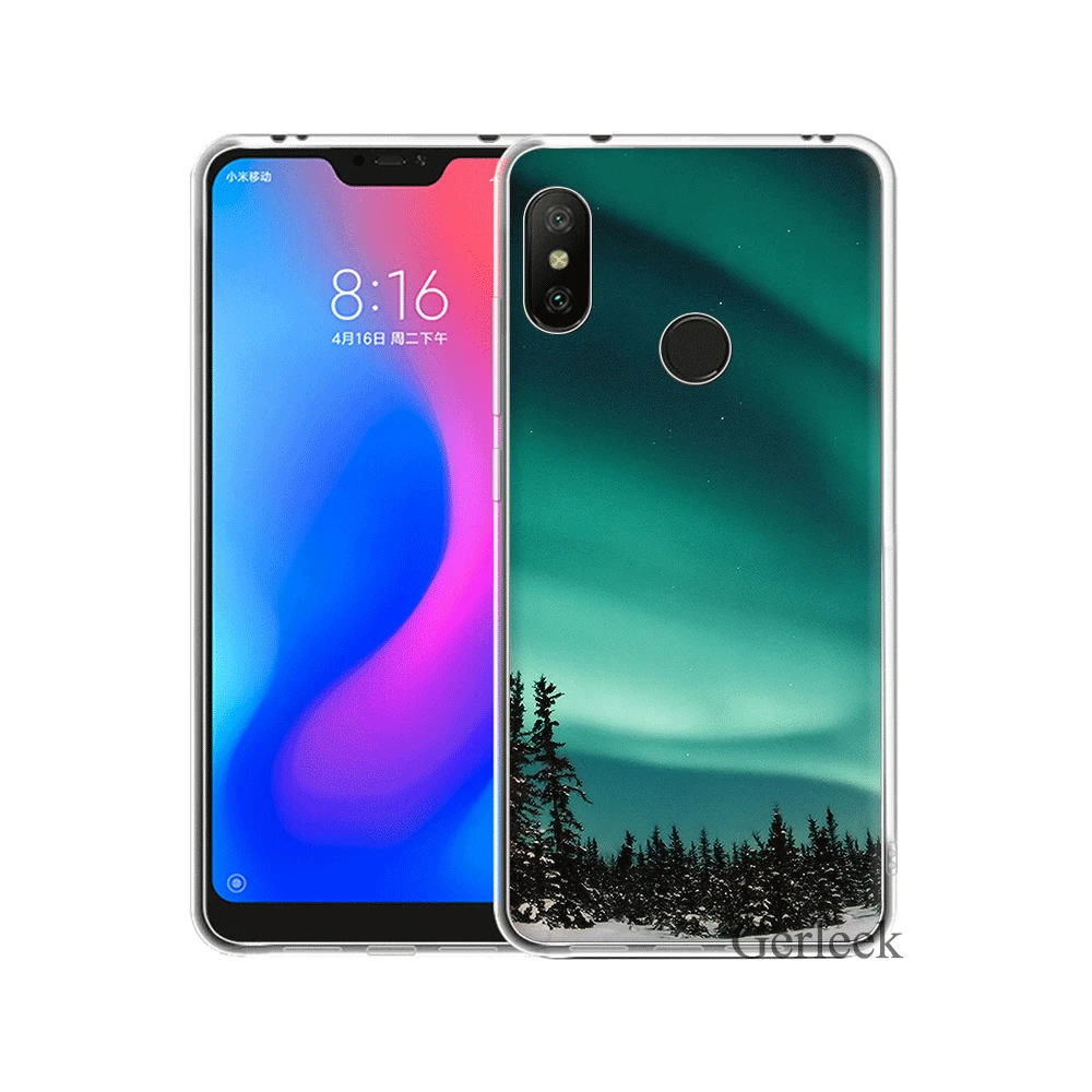 Чехол Desxz Green Iceland для Xiaomi Redmi Note 6 7 3 Pro 4 4X5 5A|Чехлы-накладки| |