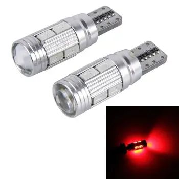 

4 Hiper Cambus Canceller Led T10/W5W/194 Meia Luz Pingo Aluminio Cree Chip Canbus Vermelho