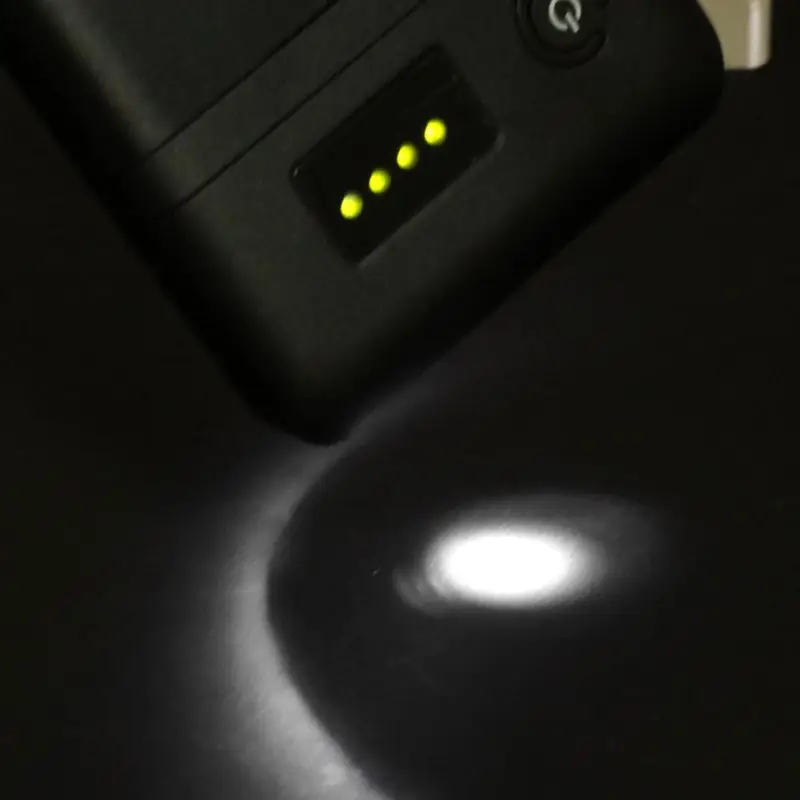Двойной USB QC 3,0 6x18650 батарея DIY блок питания с светодиодный подсветкой DC 9 V 12 V зарядное устройство для iPhone Xiaomi сотового телефона планшета