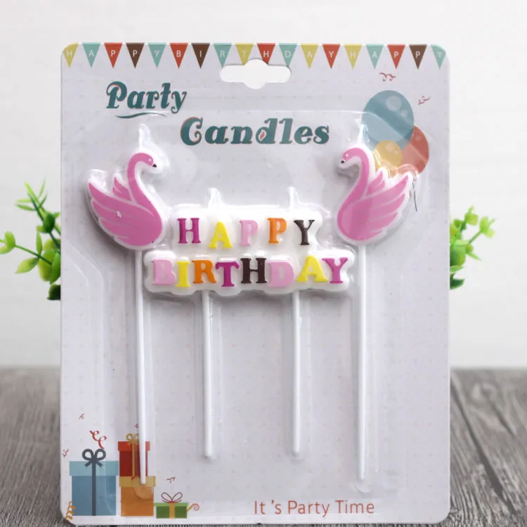 Креативный торт украшения Фламинго день рождения десертный стол сцена украшения без дыма