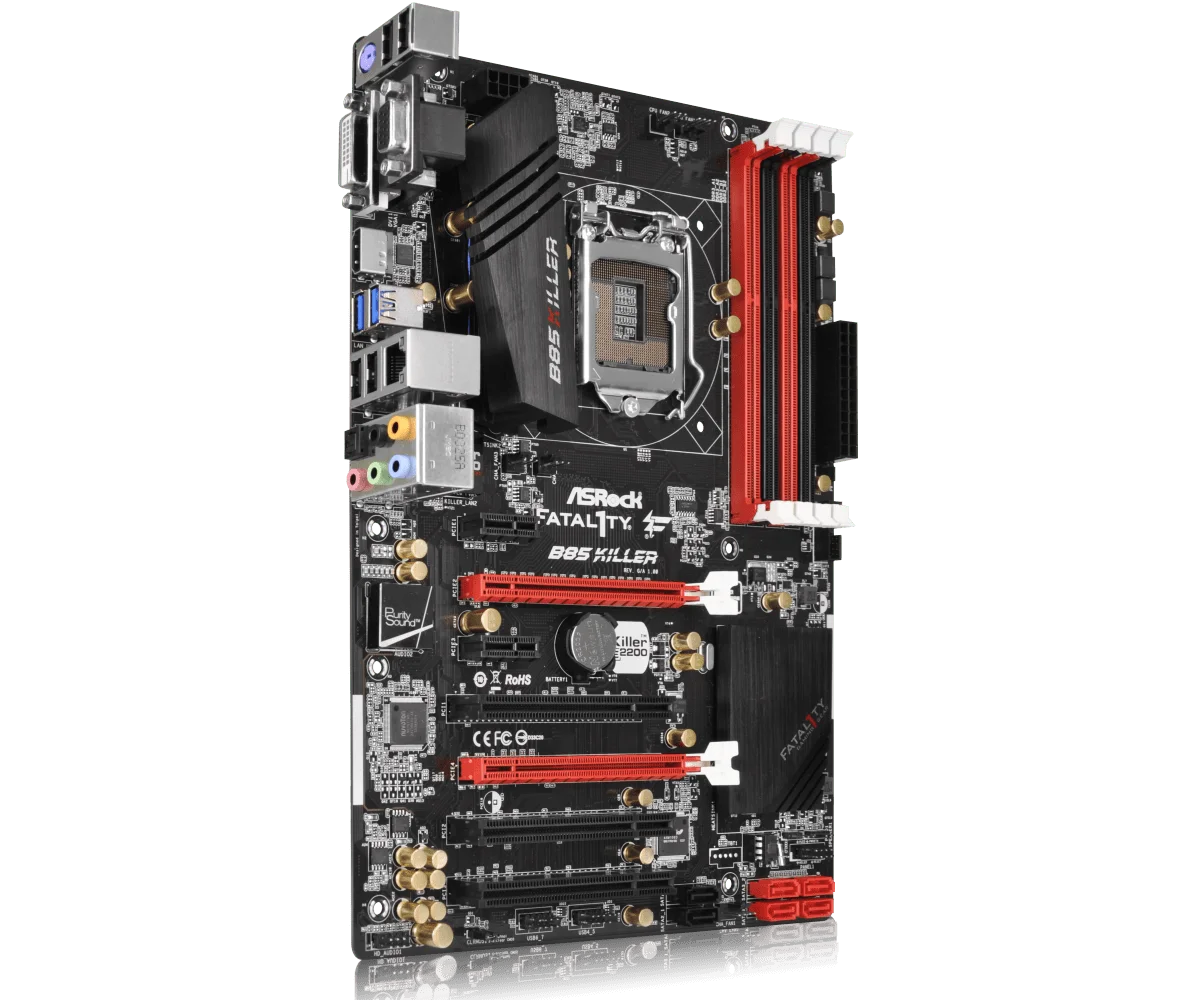 Б/у, Материнская плата ASROCK B85 Killer LGA 1150 32bg USB 3,1 ATX для настольных ПК