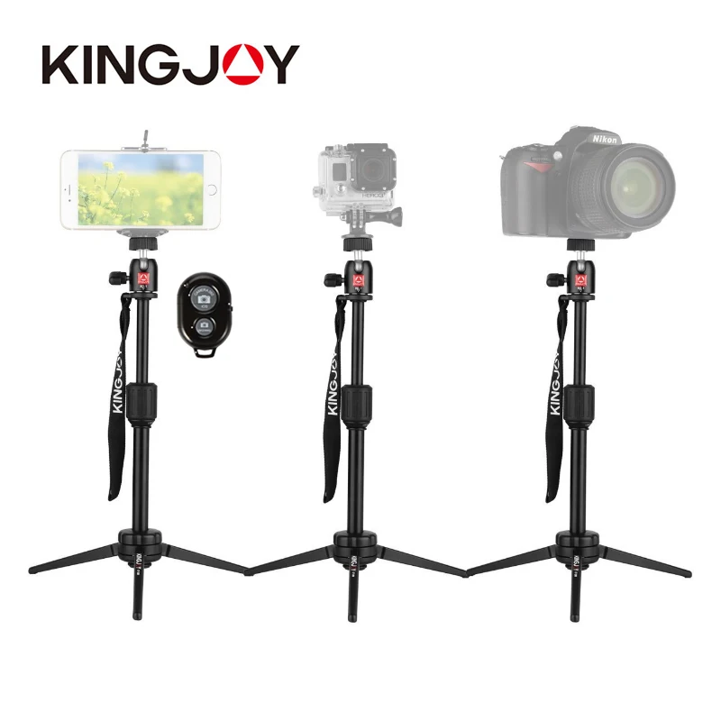 KINGJOY Camera Stand Tripod For Phone Gopro Xiaomi Monopod Gorillapod DSLR Mini Table Flexible