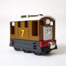 T0133 Toys gift Diecasts Vehicles Thomas Toby Thomas And Friends Magnetic Truck Car Locomotive Railway Train For Boys children