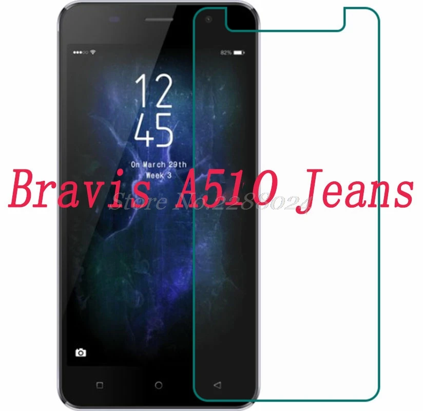 Смартфон 9H закаленное стекло для Bravis A510 джинсы 5 &quotВзрывозащищенная защитная