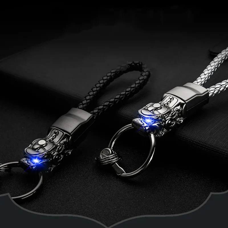 

Car Keychain Brave Troops LED Light KeyRing for Jeep Renegade Grand Cherokee Wrangler Dodge Ram Challenger Journey Key Chain