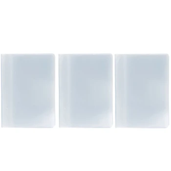

Fashion Plastic PVC Clear Pouch ID Credit Card Holder Organizer Keeper Pocket Name Business Card Bags Solid 10 Slots New