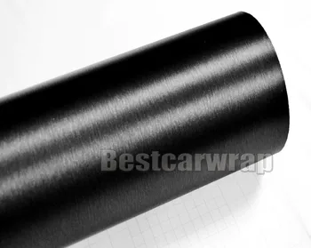 

Black Metallic Brushed Vinyl Wrap For Car Wrap styling With Air bubble Free/ air release PROTWRAPS 1.52x20M/Roll / 4.98x67ft