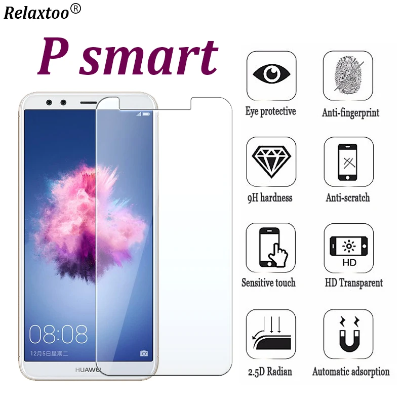 Защитное стекло для huawei p smart защитная пленка psmart защитное закаленное 9h 2.5d |