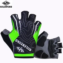 Siilenyond Hexagon 3D GEL Shockproof Sport Cycling Gloves Half Finger Mountain Bike Gloves Cycling Gloves Riding