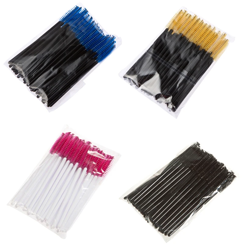 50 шт. одноразовые кисти для бровей и ресниц YOKPN|eyelash comb|eyebrow combeyelash brush |