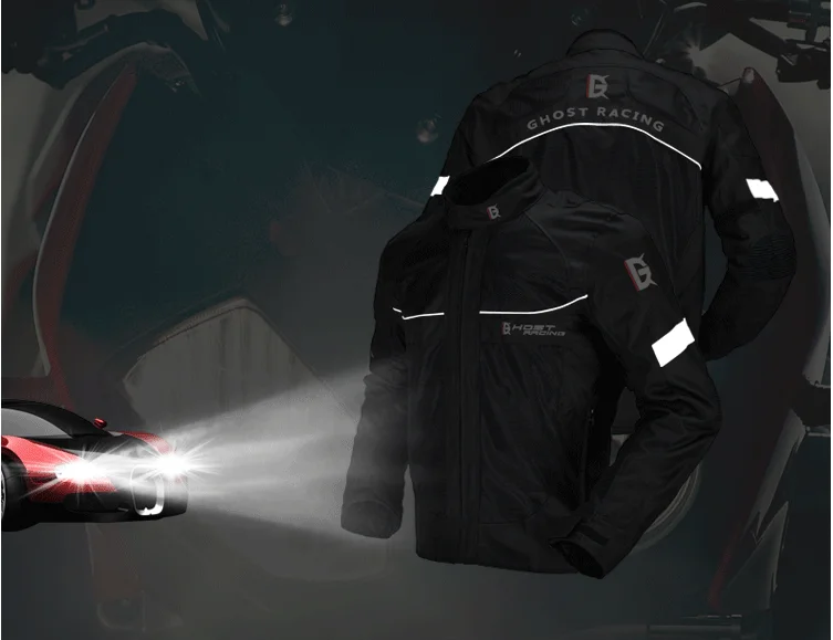 Съемная термоподкладка мотоциклетная куртка мотокросса ветровка Защитное снаряжение дышащая гоночная Светоотражающая Мото куртка