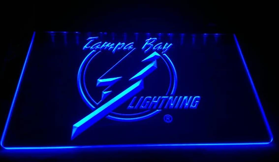 

LS890-b Tampa Bay Lightning 3D LED Neon Light Sign Customize on Demand 8 colors to choose