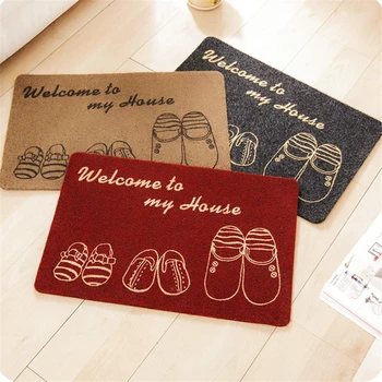

beibehang Japanese-style entrance to the house mat room living room kitchen non-slip rubbing earth mat cartoon bedroom door mat