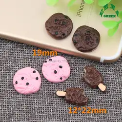 Печенье Мороженое миниатюрный Kawaii полимерные Кабошоны, 50 шт в наборе для телефона деко ремесленничество Скрапбукинг DIY Еда