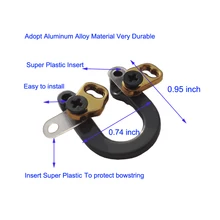 Archery Compound Bow Bowstring Arrow Accessories  D Loop Hunting Loop Metal D Ring Compound bow Aluminum D Loop Release