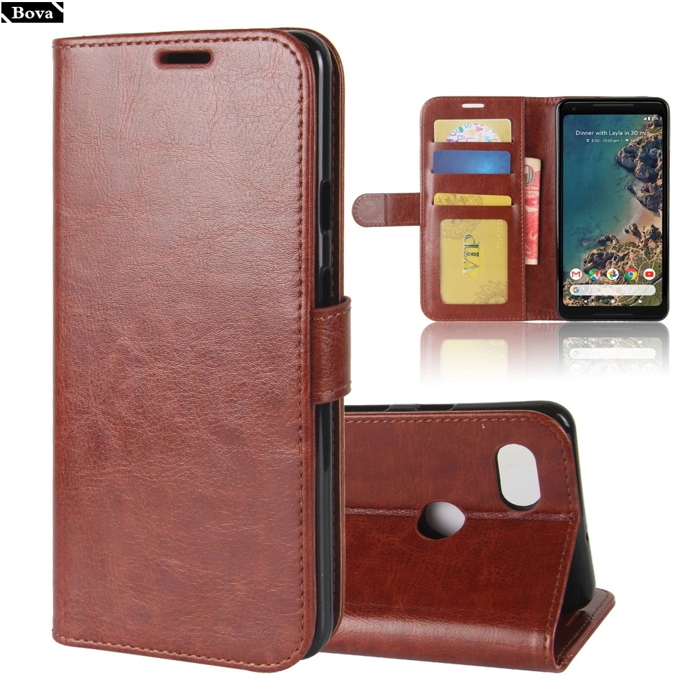 

Premium Pu Leather Case for HTC Google Pixel 2 XL card holder cover case for Pixel 2 Pixel2 XL protective case retro phone case