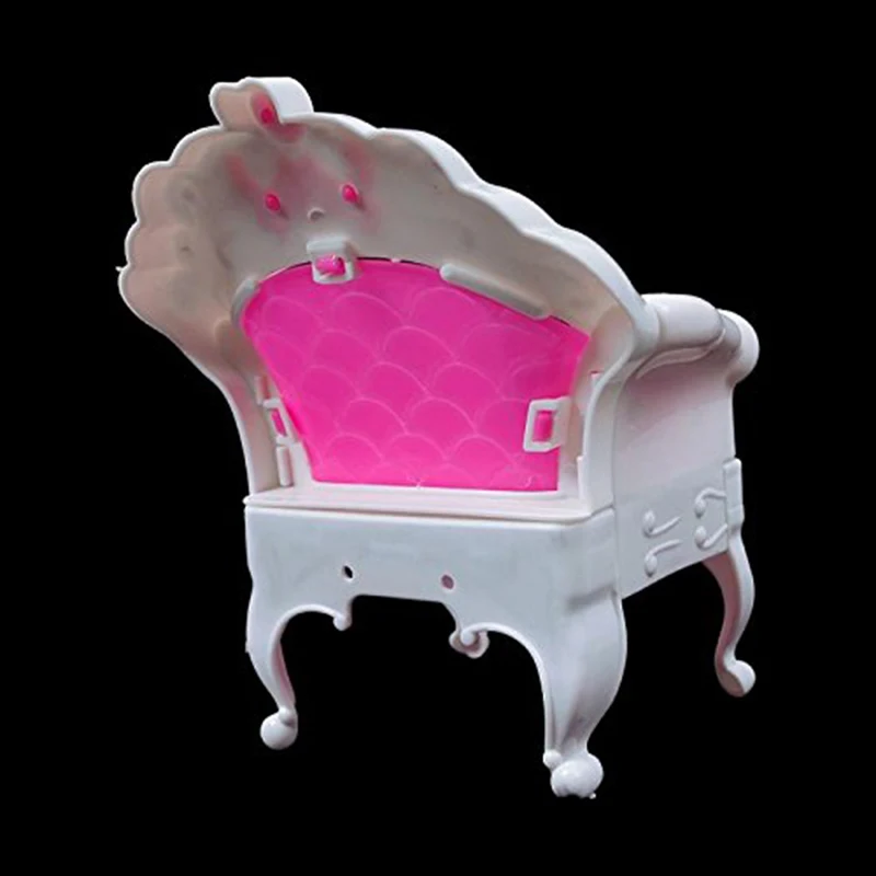 LeadingStar 6 قطع حزمة دمية أثاث غرفة المعيشة أريكة كرسي مجموعة البلاستيك ل دمية Acessorios المنزل أثاث دمية