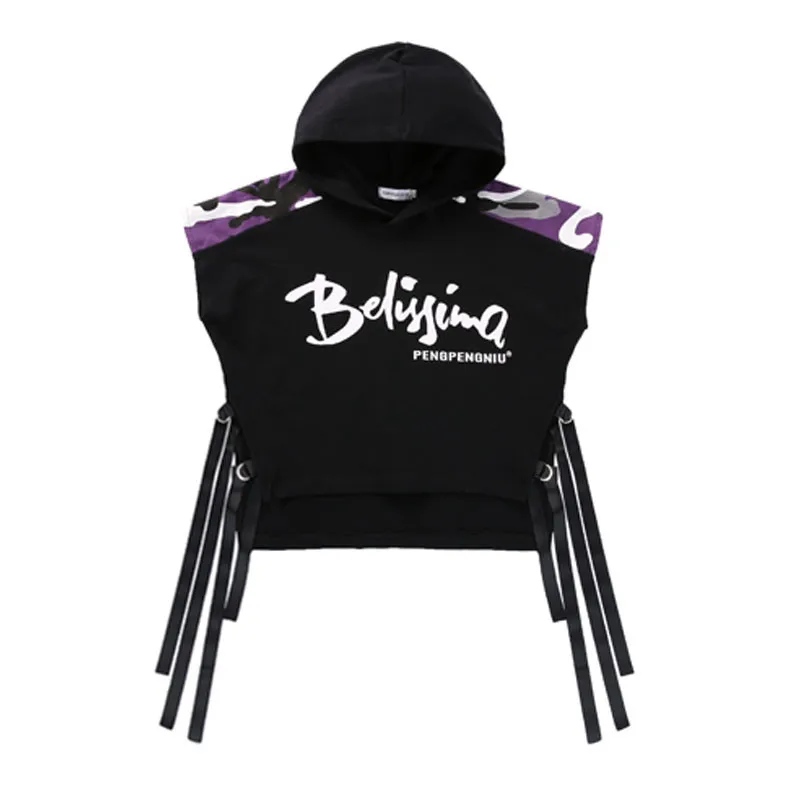 Spring Autumn Boys Girls Street Dance Clothes Suit Children's Fashion Print Performance Tracksuit Kid Hip-Hop Sportswear Outfit (9)