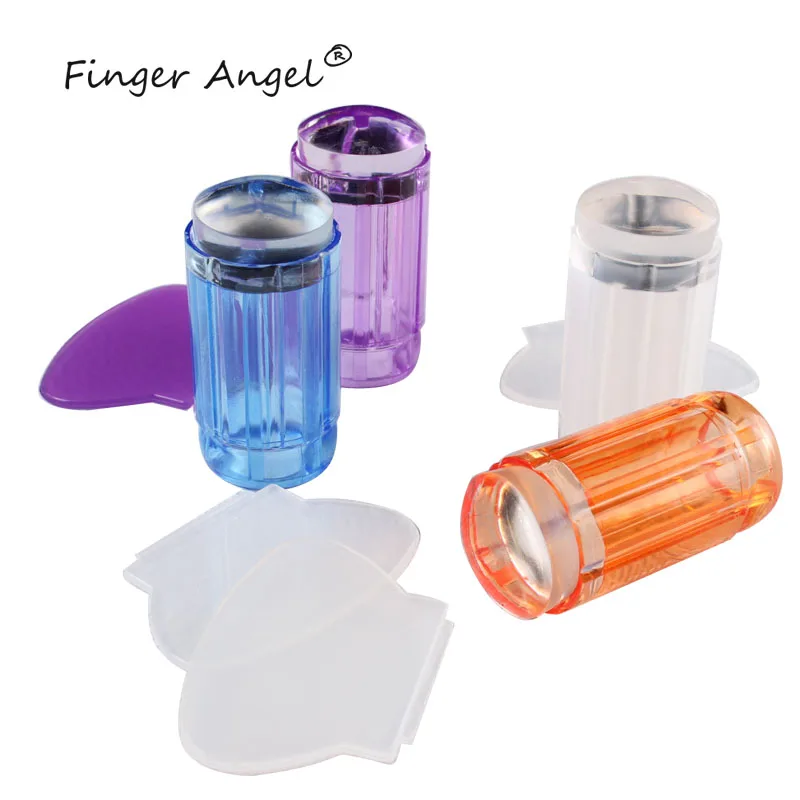 Finger Angel 1 шт. дизайн ногтей силиконовый желе прозрачный штамп СКРЕБОК НАБОР прозрачный лак Печать Передача Маникюр Шаблон инструмент