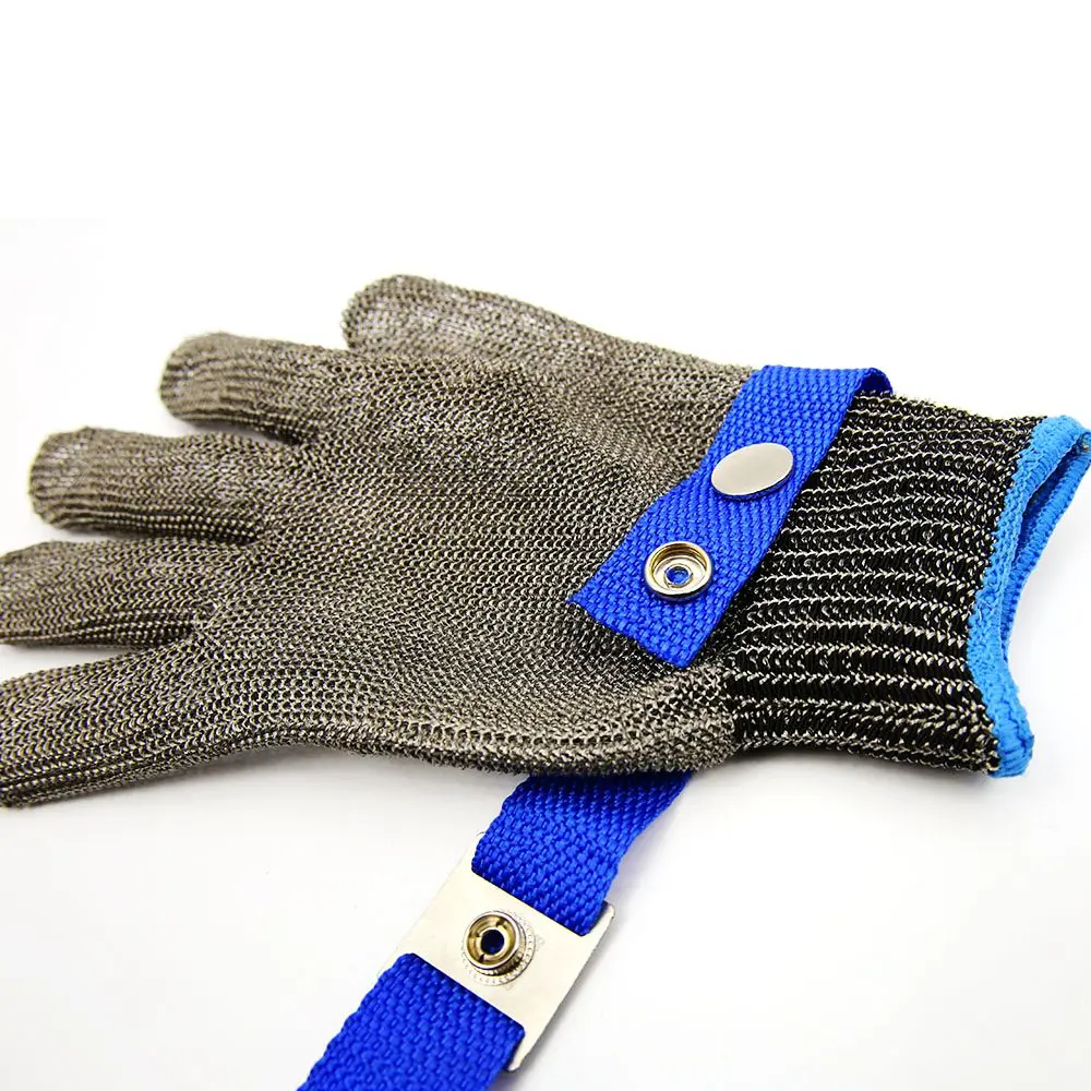 Безопасные устойчивые к порезам ударопрочные нержавеющие стальная металлическая сетка Мясник перчатки Размер XL высокая производительность уровень 5 Защита