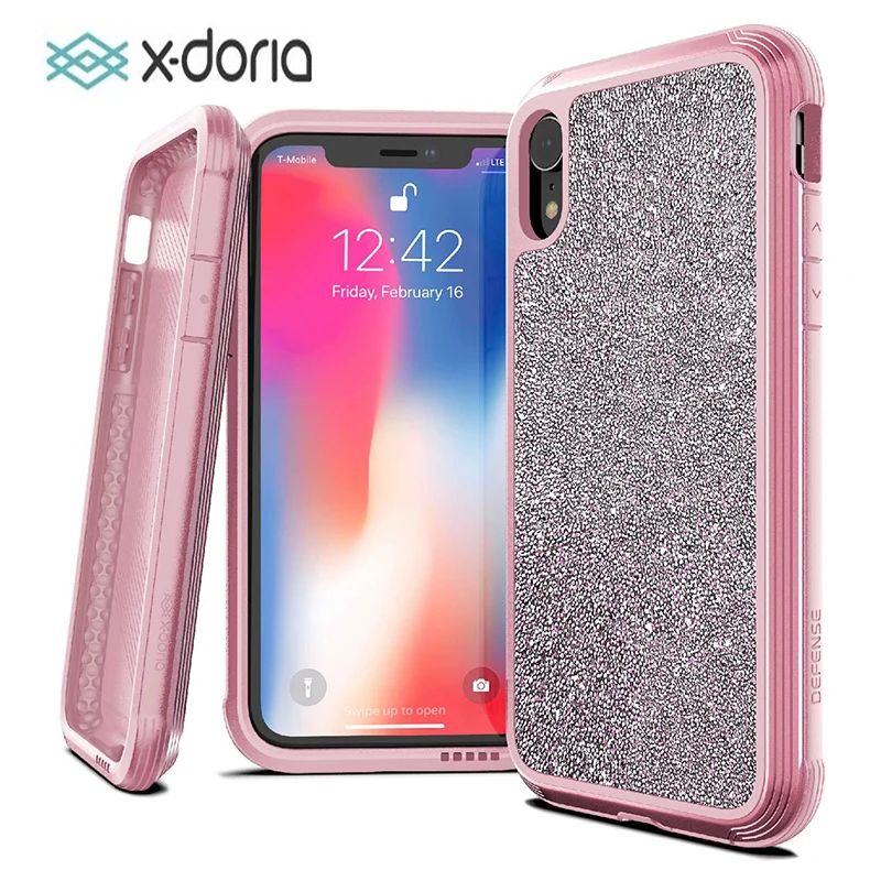 

X-Doria Defense Lux Case For iPhone X XR XS Max Military Grade Drop Tested Phone Case Coque For iPhone XR XS Max Aluminum Cover