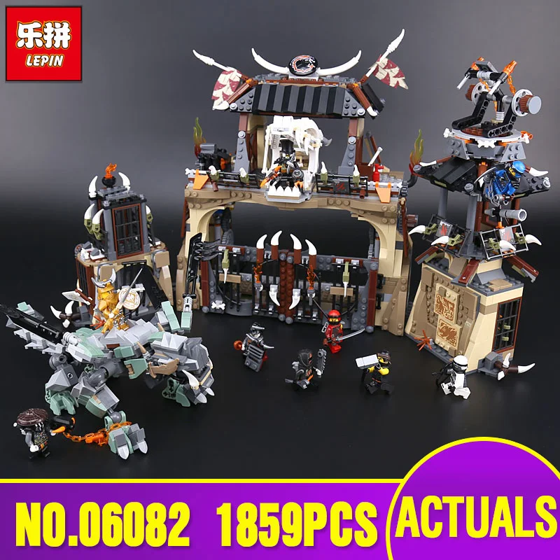 

Free Shipping Lepin 06082 1859Pcs Ninjago Series The Legoing 70655 Dragon Pit Set Building Blocks Bricks Kid Toys Christmas Gift