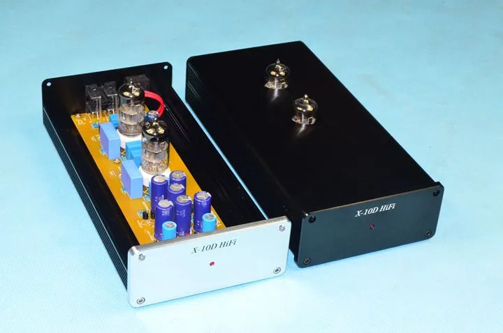 

Finished HIFI Tube preamplifier base on X-10D Musical Fidelity mini AMP standard version