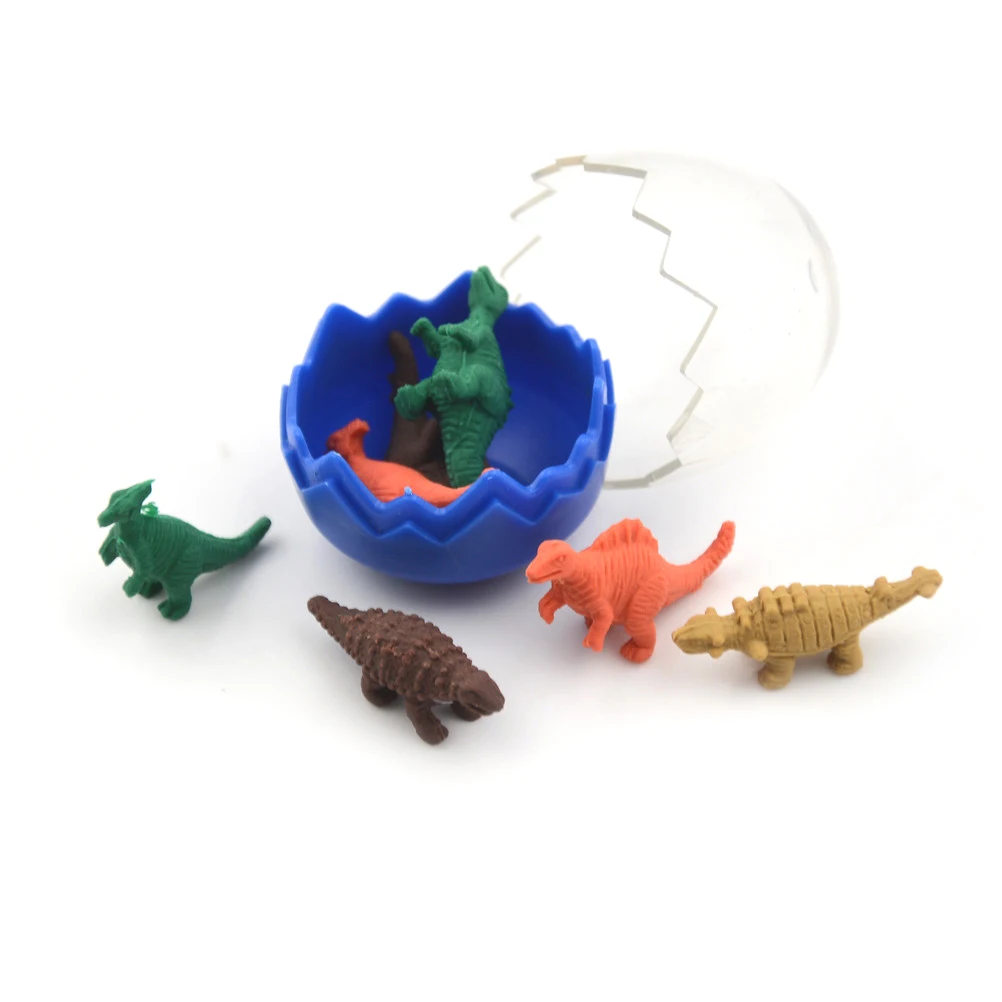8 pcs//lot Mini Cute Kawaii TPR Eraser Creative Dinosaur Eraser For Kids Gift Korean Stationery