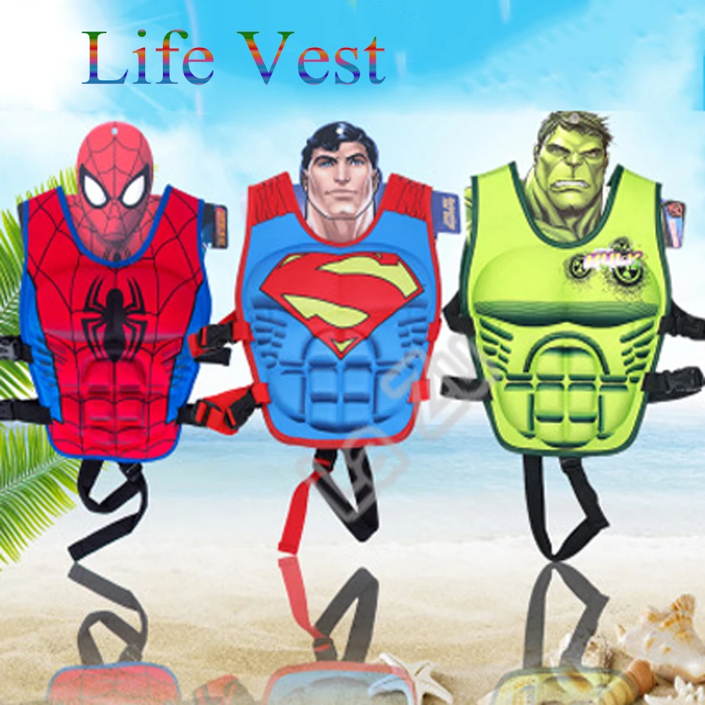 

Life Jacket Kids Vest Floating Vest Boy Swimsuit Sunscreen Floating Power swimming pool accessories ring For Drifting Boating