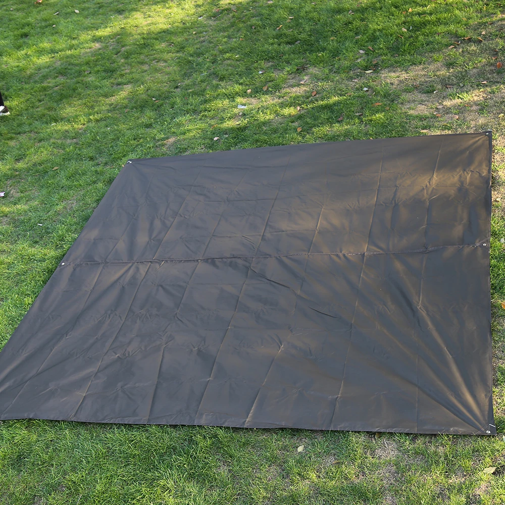 Anti uv 3*3 متر 210 طن مع الفضة طلاء مأوى قماش القنب كبيرة عالية الجودة الشاطئ المظلة مويستوريبروف طوي التخييم حصيرة