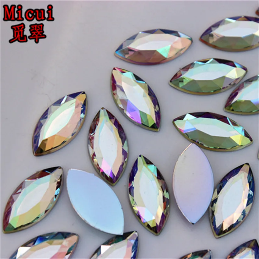 120pcs Bling Horse Eye Décoration Flatback Cristal Strass Boutons