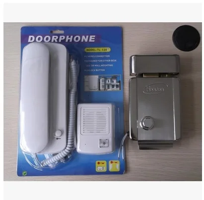 

Household speaking machine non visual intercom doorbell intercom telephone with unlocking function Electric control lock