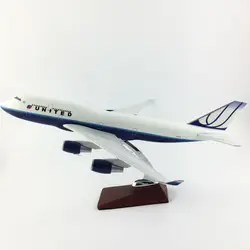 747 United Airlines 45-47 см 1:150 сплава модели самолетов Коллекция Модель Игрушечные лошадки подарки модели W Стенд бесплатную Экспресс EMS/DHL/доставки