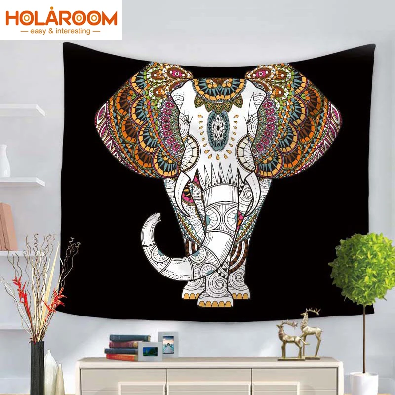 Elephant Tapestry Wall Hanging Animal Wall Carpet Twin Hippie Tapestry Bedspread Sheet Boho