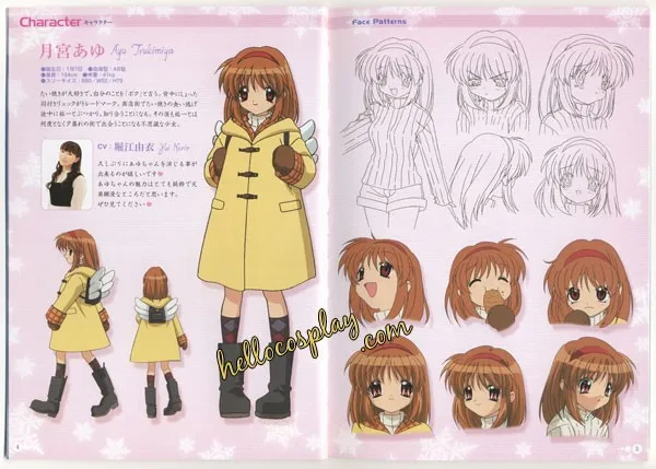 Kanon Cosplay Ayu Tsukimiya Mantel H008 Coat Cosplay Coats Coats Aliexpress