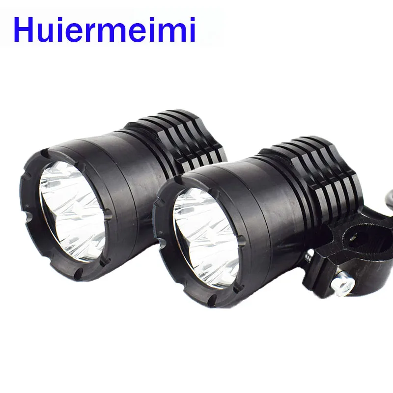 Huiermeimi из 2 предметов мотоциклетные фары 12 V-80 V 40 W U2 светодиодный чип Spotlight мото вождения пятна головного света декоративные светильники