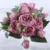30cm Rose Pink Silk Peony Artificial Flowers Bouquet 5 Big Head and 4 Bud Cheap Fake Flowers for Home Wedding Decoration indoor 13