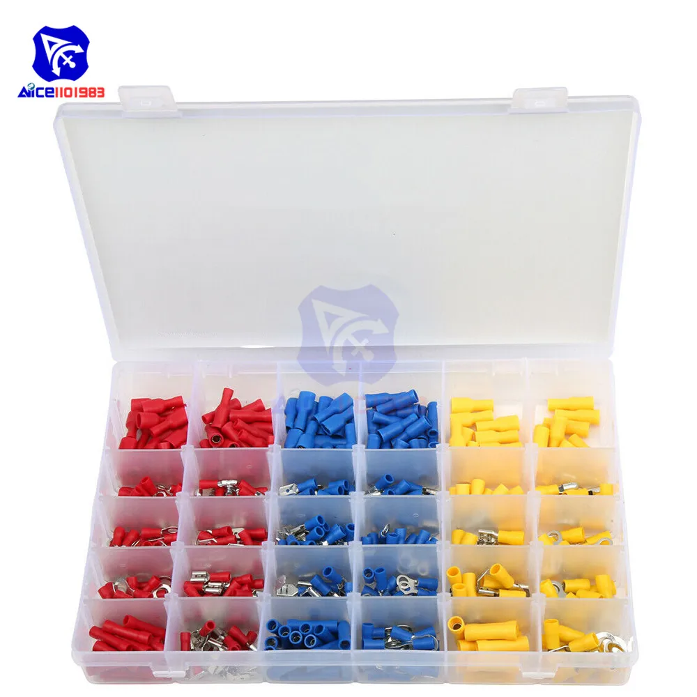 

500PCS Insulated Crimp Connectors Crimping Plier 0.5-6mm² Wire Terminal Connection Kit with Ferrule Crimper Plier/Wire Stripper