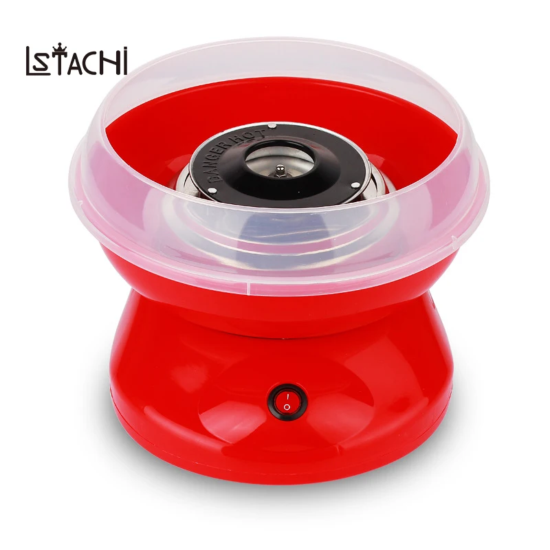 

LSTACHi Electric DIY Sweet cotton candy maker machine MINI portable cotton sugar floss girl boy gift children's day 110V EU US